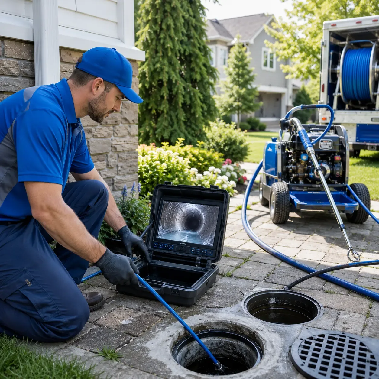 Outdoor drain cleaning professionals serving Greenville, WV
